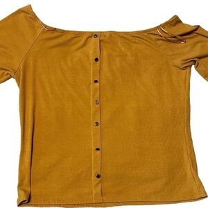 EUC Ambiance Mustard Color Shirt. Size 1XL